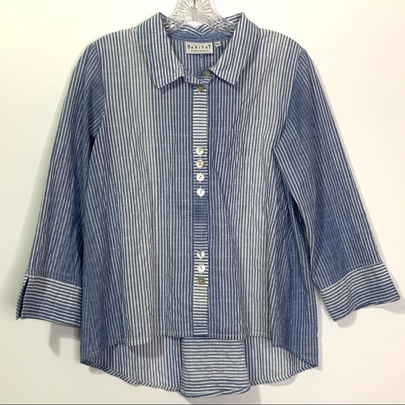 Habitat Tops - 🆑5/$25 Habitat Cotton Button Up Shirt XS